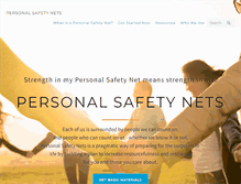 Tablet Screenshot of personalsafetynets.com